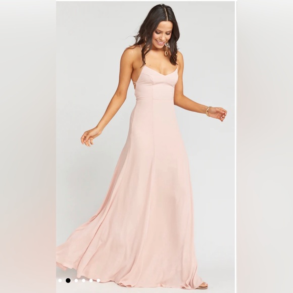 Show Me Your Mumu Godshaw Goddess Gown in Dusty Blush - Picture 3 of 3